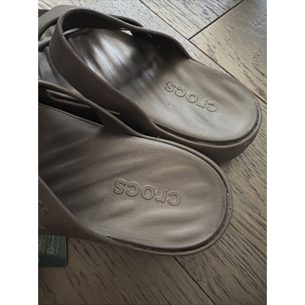 Crocs Getaway Strappy Brown Women’s 8 NEW With Tags - Picture 4 of 6